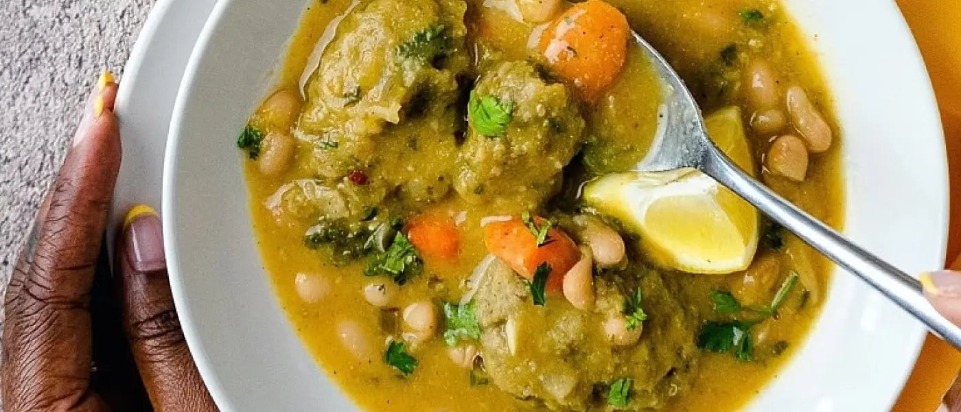 Chef Lee's lemony white bean soup