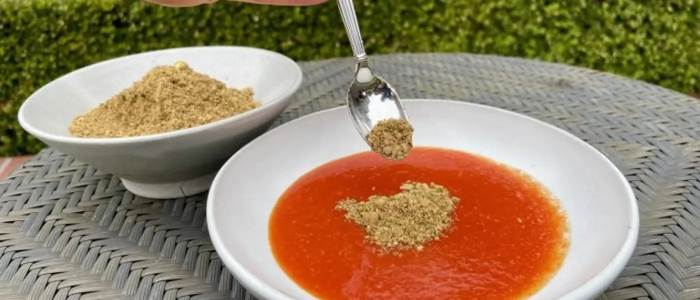 Chef Paul's Late Summer Tomato Soup + HTB Sprout Powder Dukkah