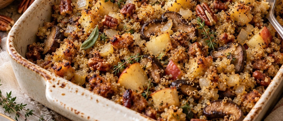 Gluten-Free Quinoa Pecan Stuffing