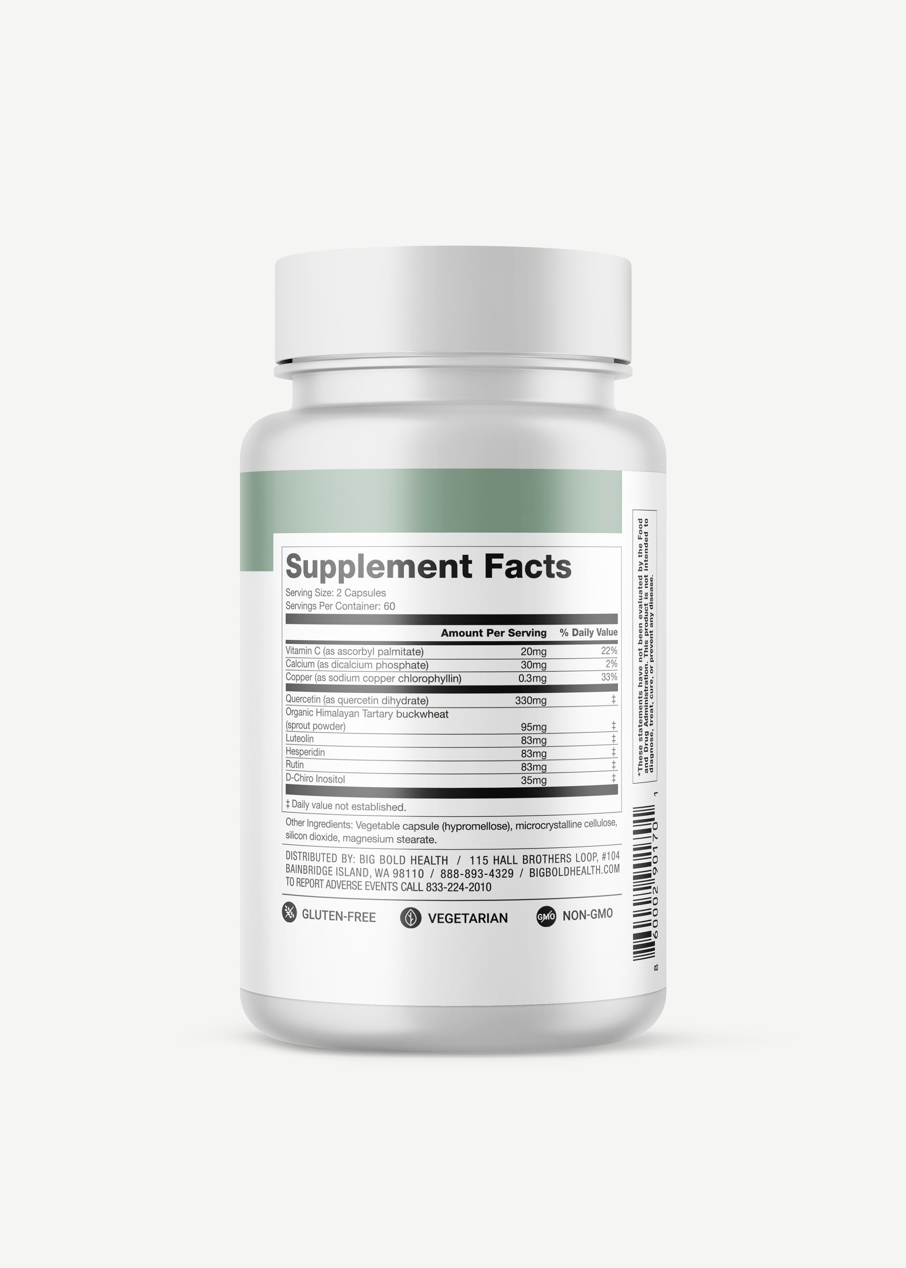 HTB Rejuvenate supplement bottle with capsules and wooden backdrop.