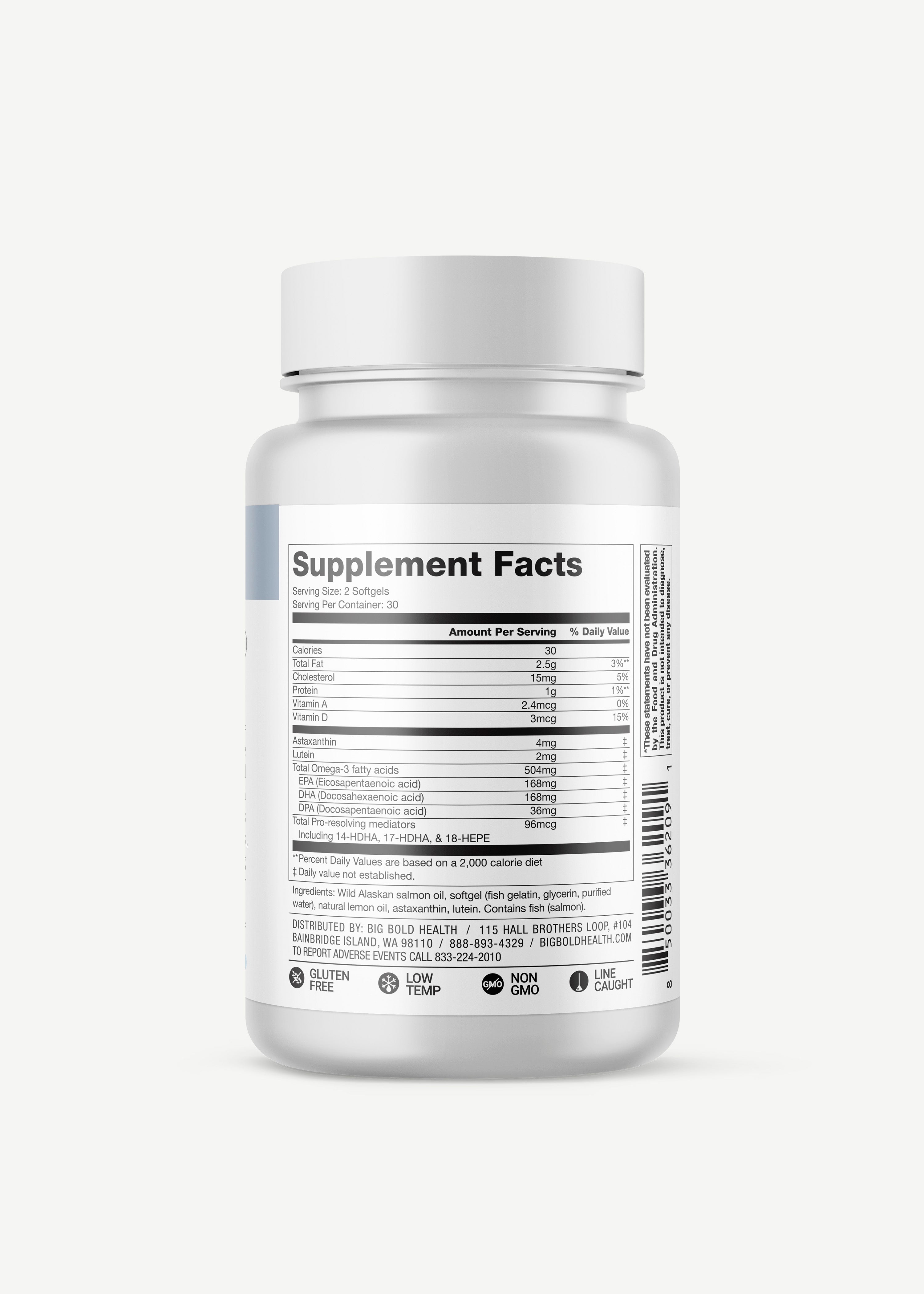 HTB Rejuvenate supplement bottle with capsules and wooden backdrop.