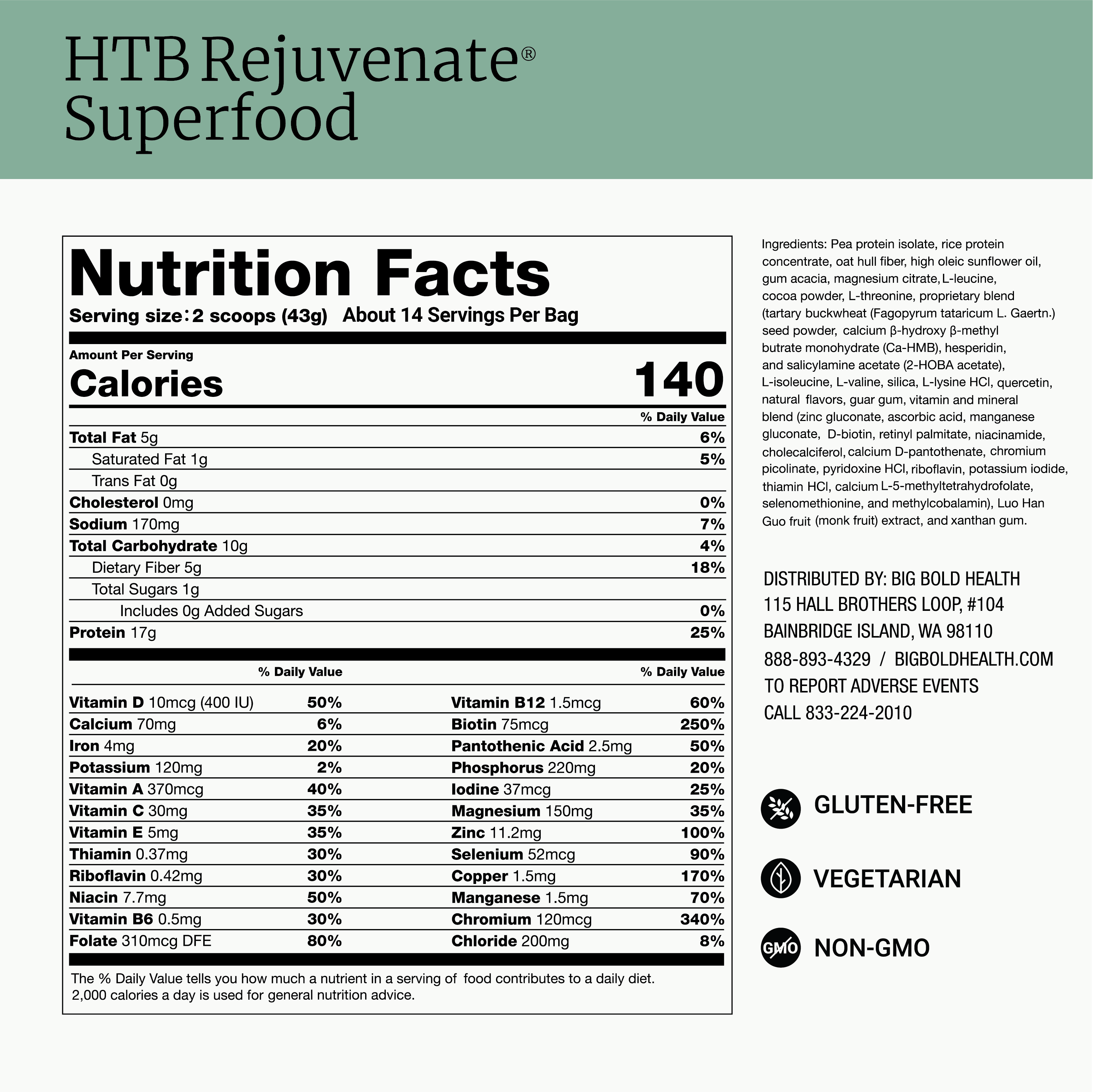 HTB Rejuvenate® Superfood