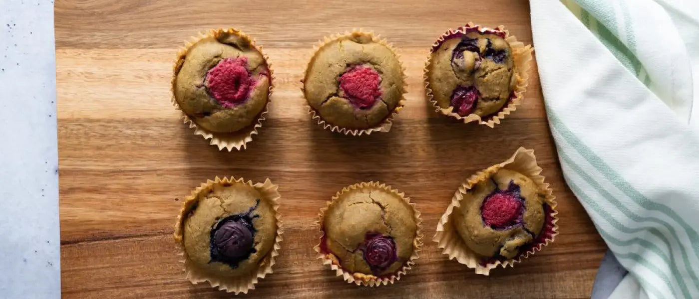 Barb’s almond muffins with Himalayan Tartary Buckwheat