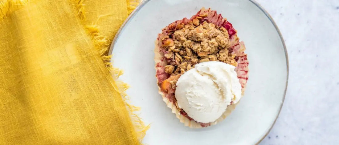 Barb’s apple berry crisp with Himalayan Tartary Buckwheat