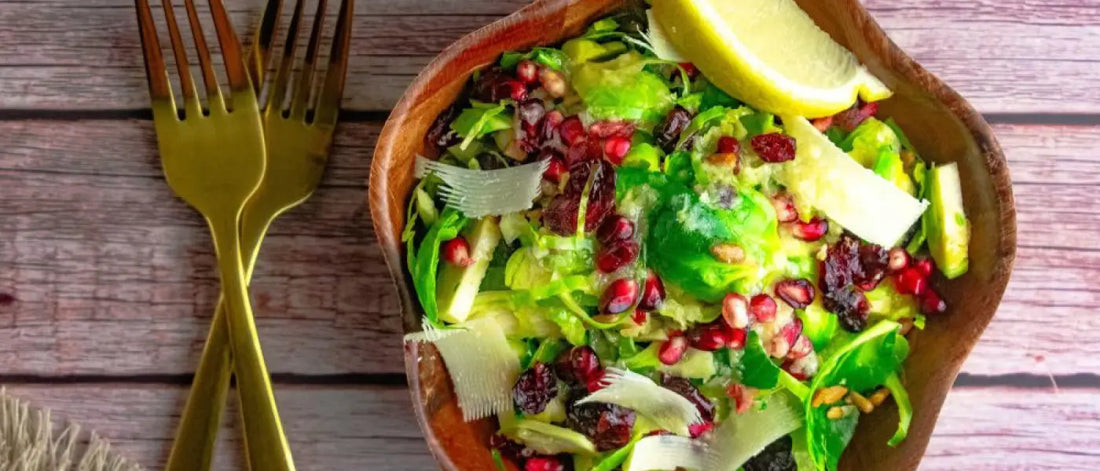 Chef Lee's shaved Brussels sprout salad with liquid gold dressing