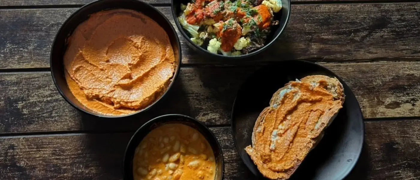 Hayley's Romesco Sauce with HTB Sprout Powder
