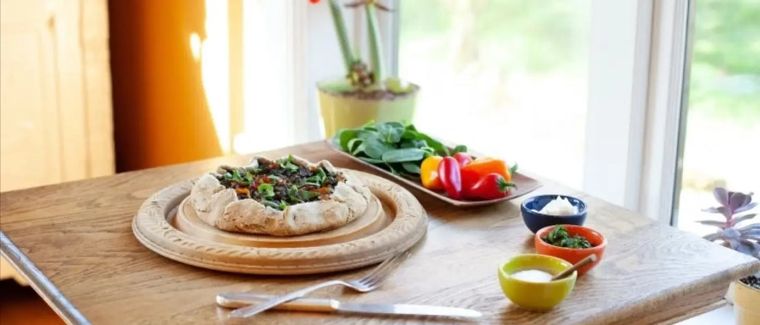 Michelle’s mushroom and spinach galette