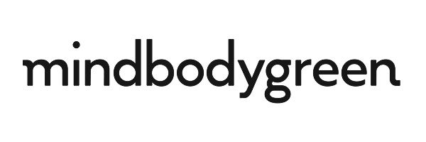 Mind Body Green logo in black on white background