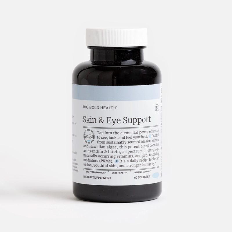Skin and Eye Support packaging shot on neutral background