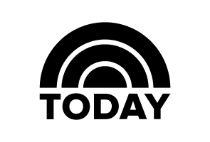 a black logo